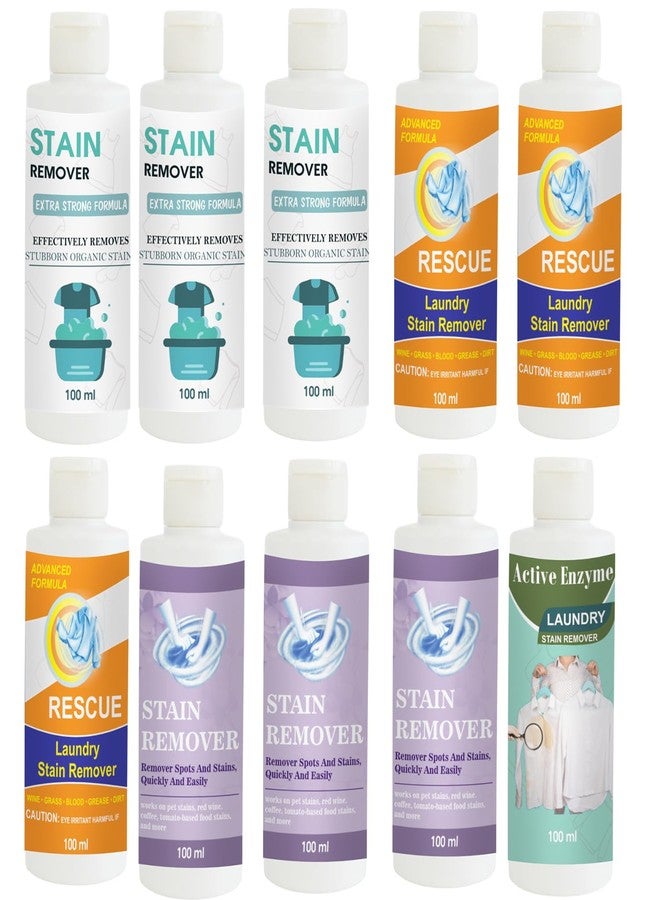 TOOVUS Stain Remover Combo Pack of Doll x3, Orange x3, Purple x3 and Pista Stain Remover | Multi-Surface Cleaning Solution for Clothes, Fabrics, Upholstery (100 g Each - Image 1